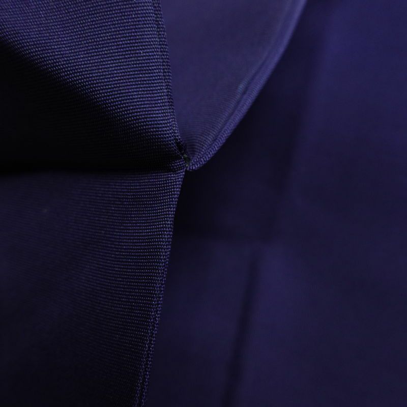 名古屋帯 太鼓柄 金駒刺繍 正絹 花柄 名古屋仕立て なごや帯 リサイクル帯 帯 金彩 シンプル 青・紺_画像17