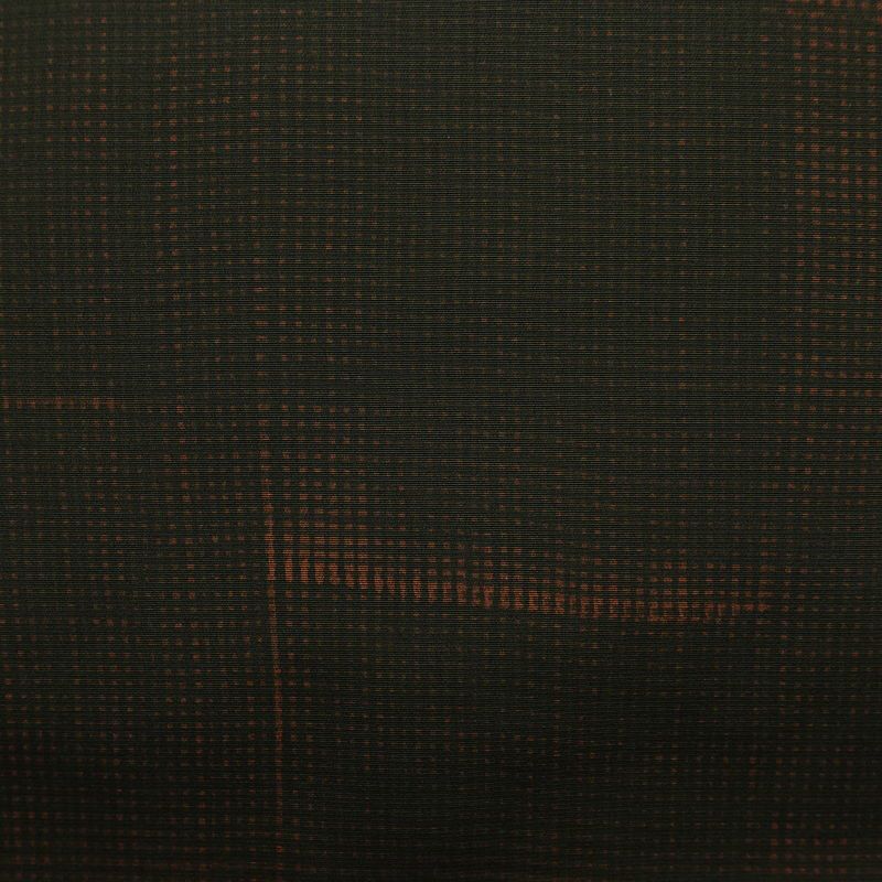 名古屋帯 全通柄 正絹 その他の柄 通し仕立て なごや帯 リサイクル帯 帯 モダン 茶_画像2