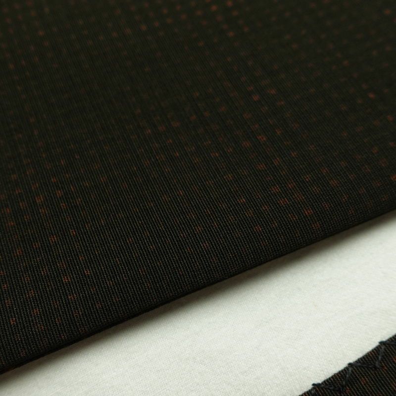 名古屋帯 全通柄 正絹 その他の柄 通し仕立て なごや帯 リサイクル帯 帯 モダン 茶_画像12