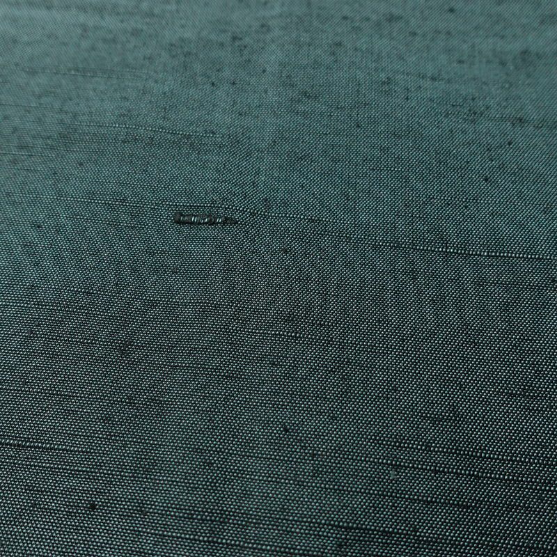 男性用 紬 着物 美品 羽織付き 2点セット しつけ糸付き アンサンブル 正絹 無地 袷仕立て 身丈136cm 裄丈67.5cm リサイクル着物 着物 青緑 緑・うぐいす色_画像8