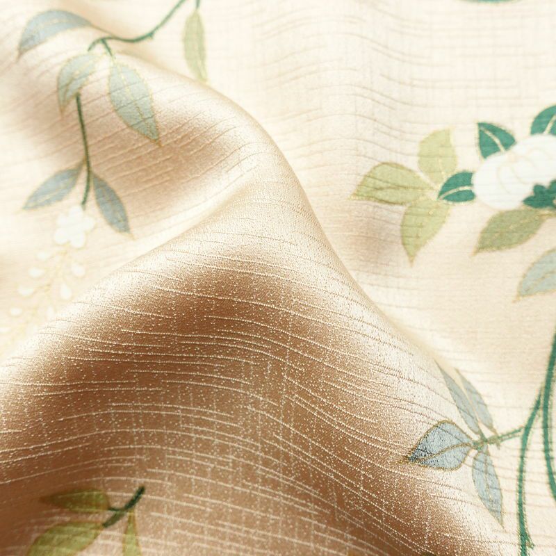 訪問着 良品 しつけ糸付き 正絹 古典柄 袷仕立て 身丈164cm 裄丈66.5cm リサイクル着物 着物 箔 入学式 卒業式 七五三 お宮参り フォーマル 菊 ピンクベージュ ベージュ_画像19