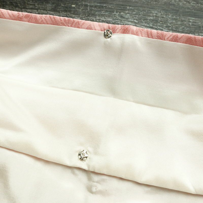 訪問着 落款入り 綸子 伊達衿付き 金駒刺繍 正絹 花柄 袷仕立て 身丈158.5cm 裄丈67cm リサイクル着物 着物 蝶 金彩 入学式 卒業式 七五三 お宮参り フォーマル ピンク_画像22