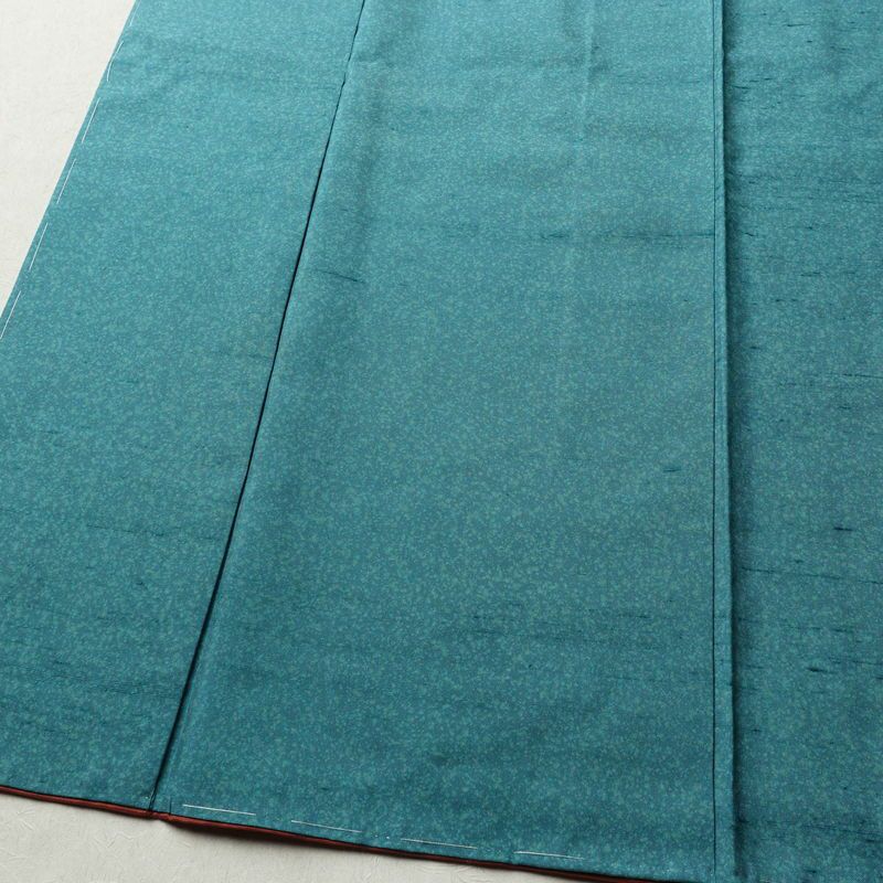 紬 良品 華井克峯 落款入り しつけ糸付き 正絹 その他の柄 袷仕立て 身丈165cm 裄丈65.5cm リサイクル着物 着物 紬地 青・紺_画像4