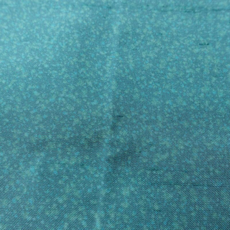 紬 良品 華井克峯 落款入り しつけ糸付き 正絹 その他の柄 袷仕立て 身丈165cm 裄丈65.5cm リサイクル着物 着物 紬地 青・紺_画像9