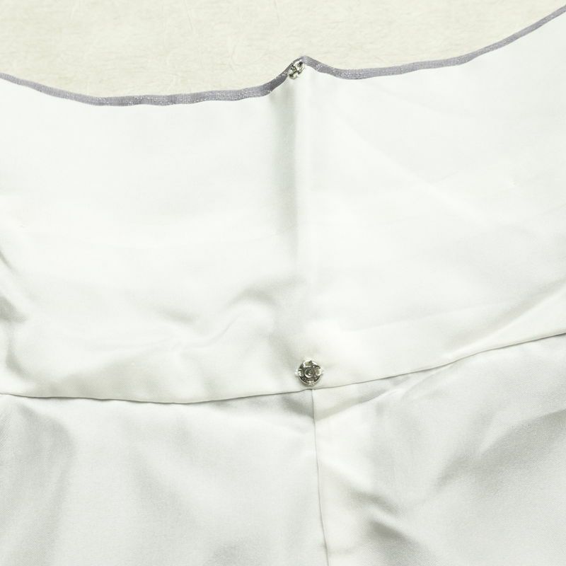 付け下げ 良品 落款入り 正絹 人物・動物柄 袷仕立て 身丈156cm 裄丈67.5cm リサイクル着物 着物 フォーマル 紫・藤色_画像20