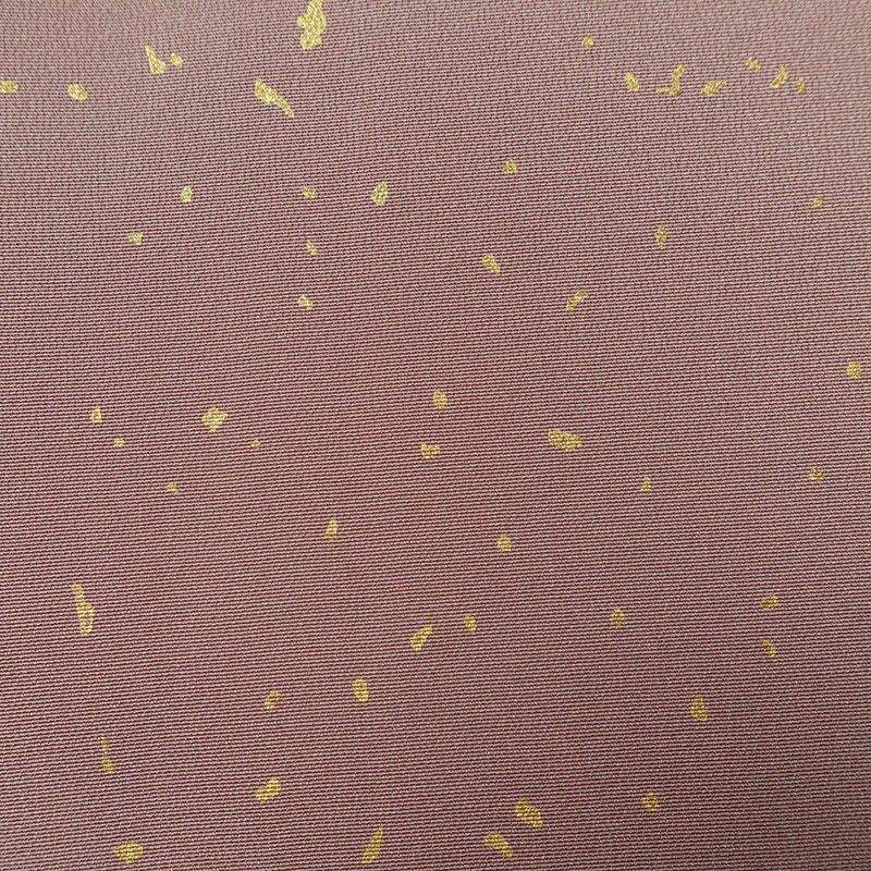 訪問着 一つ紋付き 正絹 その他の柄 袷仕立て 身丈155.5cm 裄丈65cm リサイクル着物 着物 箔 入学式 卒業式 七五三 お宮参り シンプル 上品 小豆・エンジ_画像7