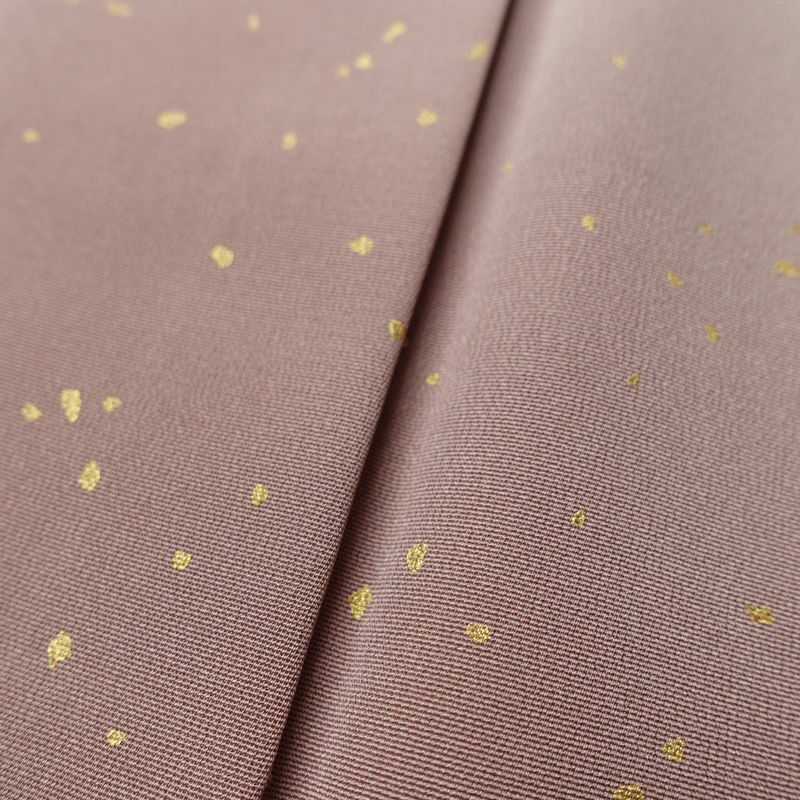 訪問着 一つ紋付き 正絹 その他の柄 袷仕立て 身丈155.5cm 裄丈65cm リサイクル着物 着物 箔 入学式 卒業式 七五三 お宮参り シンプル 上品 小豆・エンジ_画像9