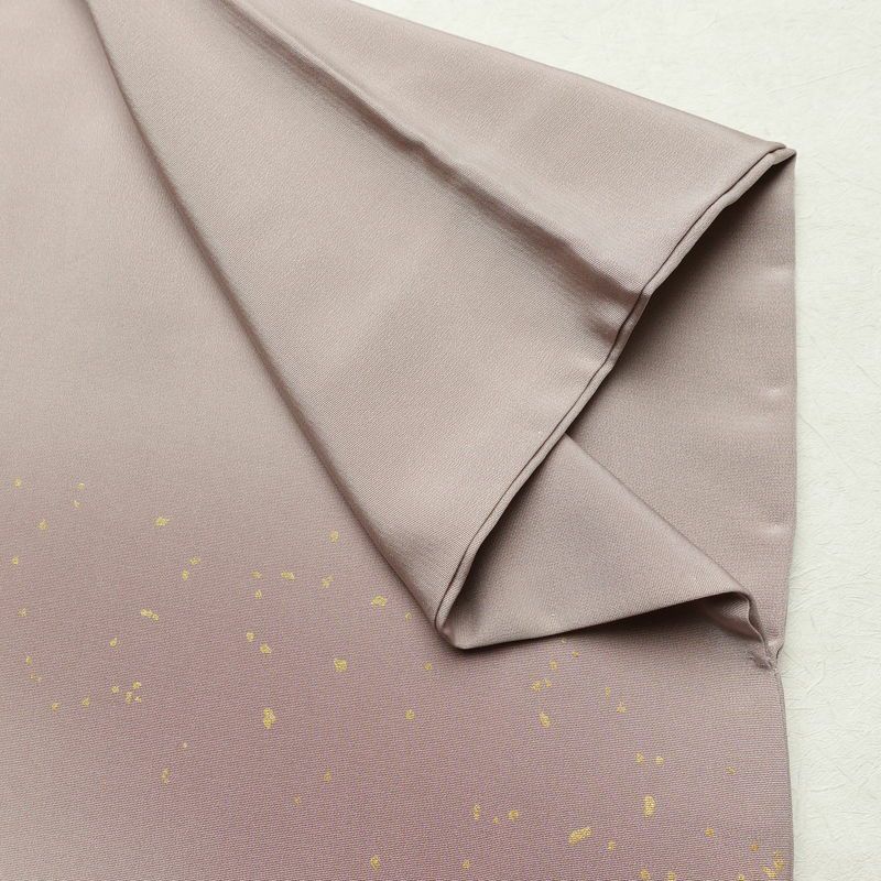 訪問着 一つ紋付き 正絹 その他の柄 袷仕立て 身丈155.5cm 裄丈65cm リサイクル着物 着物 箔 入学式 卒業式 七五三 お宮参り シンプル 上品 小豆・エンジ_画像15