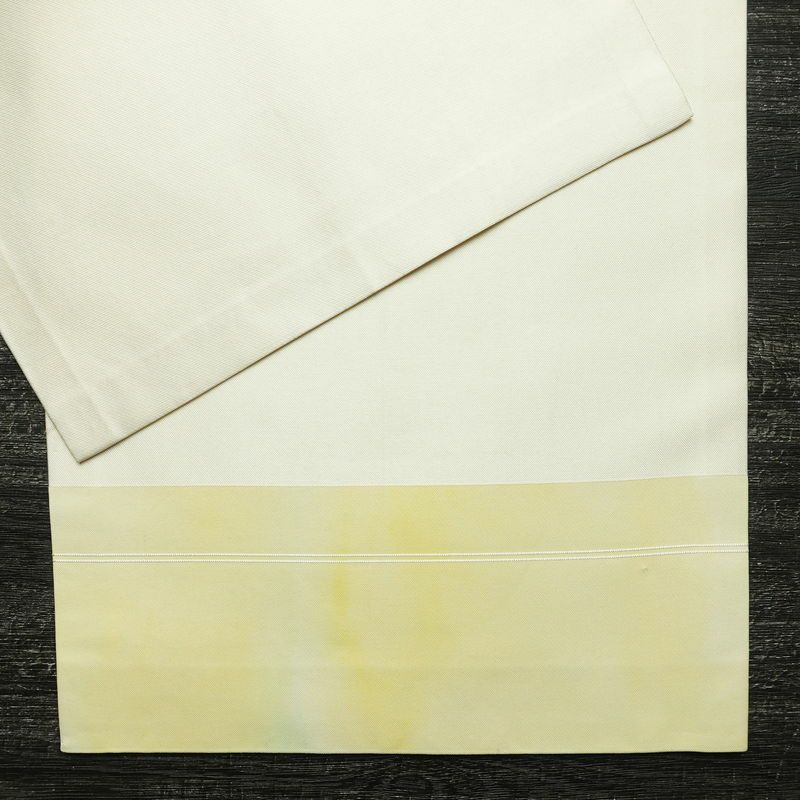 名古屋帯 太鼓柄 正絹 花柄 通し仕立て なごや帯 リサイクル帯 帯 シンプル 白_画像11