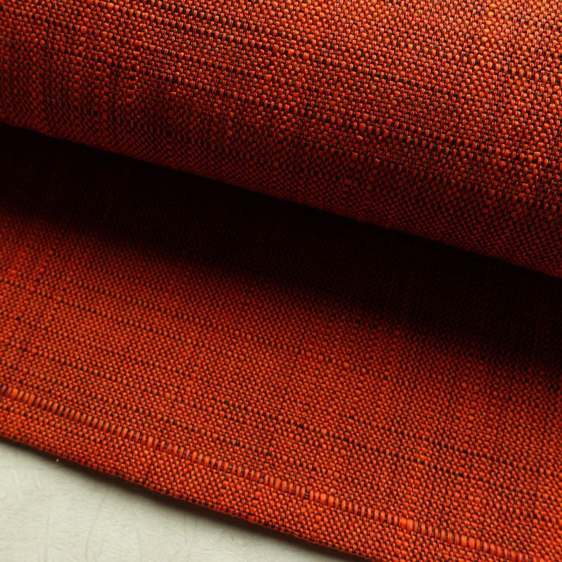 名古屋帯 全通柄 美品 正絹 無地 松葉仕立て なごや帯 リサイクル帯 帯 紬地 橙_画像8