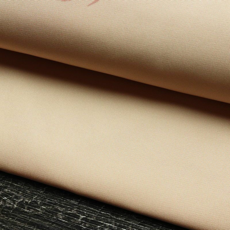 名古屋帯 太鼓柄 美品 正絹 幾何学柄・抽象柄 名古屋仕立て なごや帯 リサイクル帯 帯 箔 シンプル ベージュ_画像9