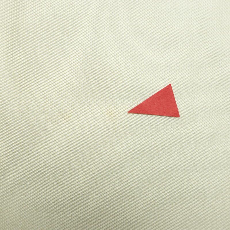 名古屋帯 太鼓柄 良品 しつけ糸付き 相良刺繍 正絹 幾何学柄・抽象柄 名古屋仕立て なごや帯 リサイクル帯 帯 刺繍 白_画像16