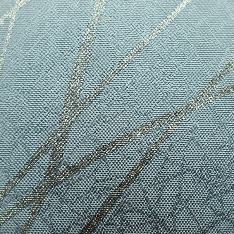 名古屋帯 太鼓柄 美品 落款入り しつけ糸付き 正絹 その他の柄 名古屋仕立て なごや帯 リサイクル帯 帯 シンプル 青・紺_画像5