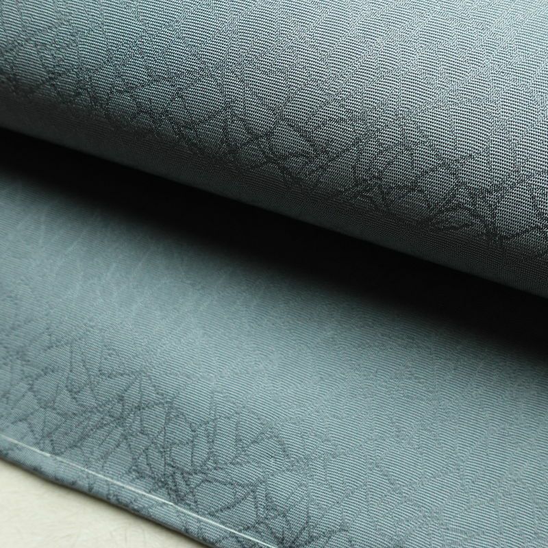 名古屋帯 太鼓柄 美品 落款入り しつけ糸付き 正絹 その他の柄 名古屋仕立て なごや帯 リサイクル帯 帯 シンプル 青・紺_画像7