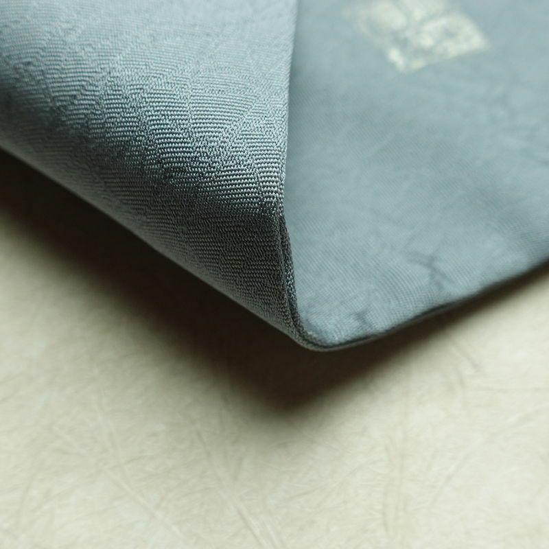 名古屋帯 太鼓柄 美品 落款入り しつけ糸付き 正絹 その他の柄 名古屋仕立て なごや帯 リサイクル帯 帯 シンプル 青・紺_画像10