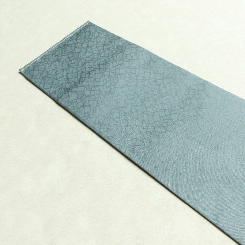 名古屋帯 太鼓柄 美品 落款入り しつけ糸付き 正絹 その他の柄 名古屋仕立て なごや帯 リサイクル帯 帯 シンプル 青・紺_画像16