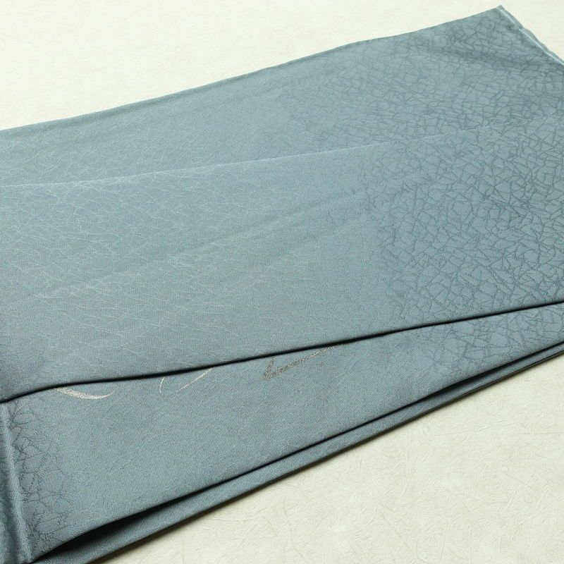 名古屋帯 太鼓柄 美品 落款入り しつけ糸付き 正絹 その他の柄 名古屋仕立て なごや帯 リサイクル帯 帯 シンプル 青・紺_画像21