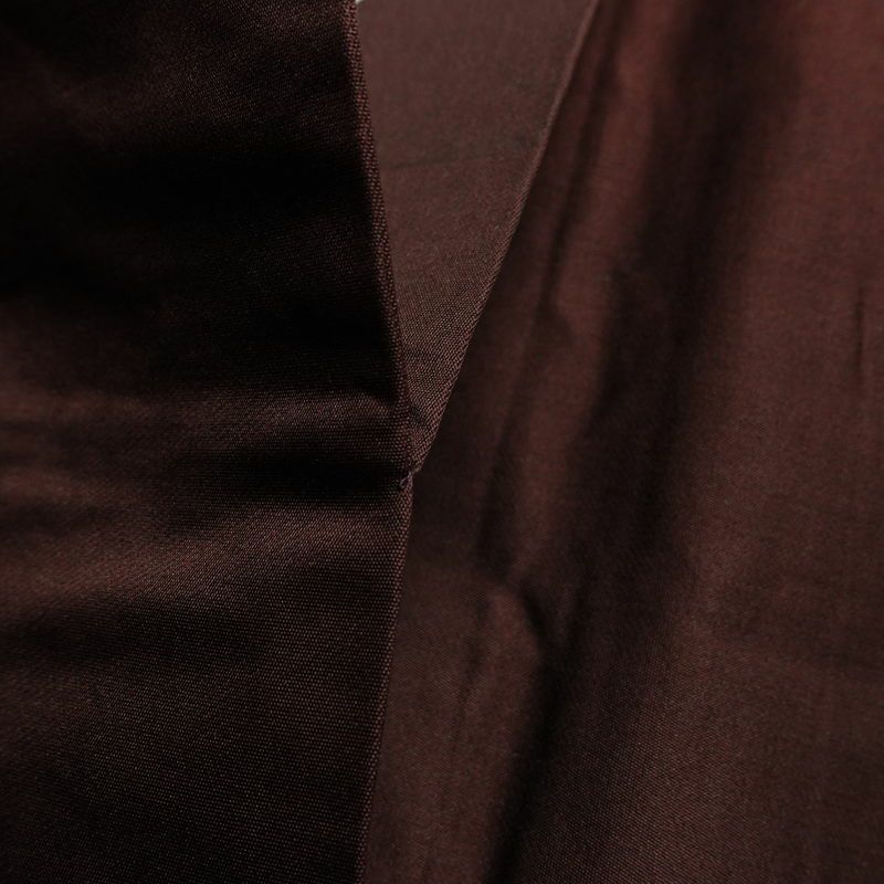 名古屋帯 太鼓柄 正絹 幾何学柄・抽象柄 名古屋仕立て なごや帯 リサイクル帯 帯 箔 モダン 茶_画像19