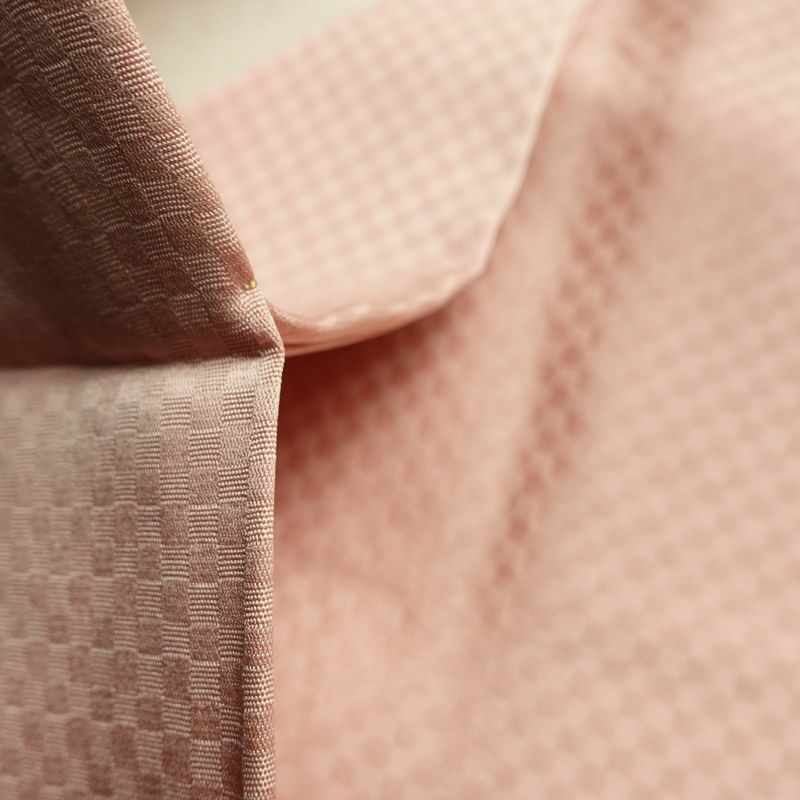 名古屋帯 太鼓柄 良品 正絹 幾何学柄・抽象柄 名古屋仕立て なごや帯 リサイクル帯 帯 箔 ピンク_画像20