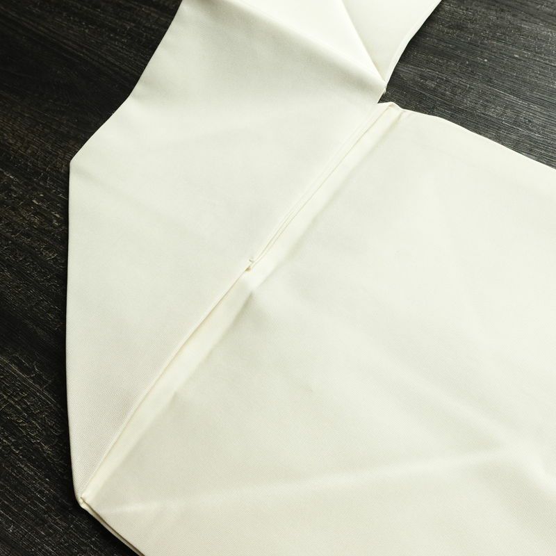 名古屋帯 太鼓柄 良品 落款入り 正絹 木の葉・植物柄 名古屋仕立て なごや帯 リサイクル帯 帯 白_画像17