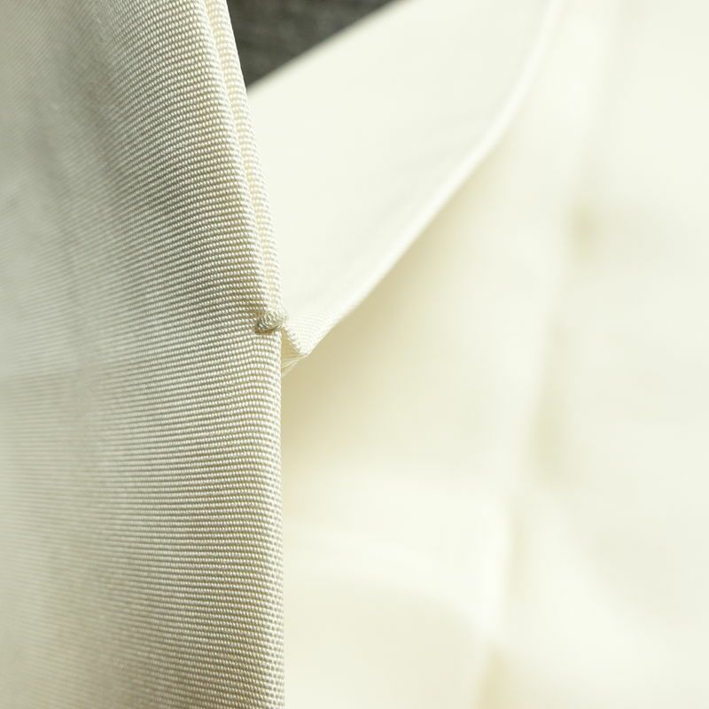 名古屋帯 太鼓柄 良品 落款入り 正絹 木の葉・植物柄 名古屋仕立て なごや帯 リサイクル帯 帯 白_画像18