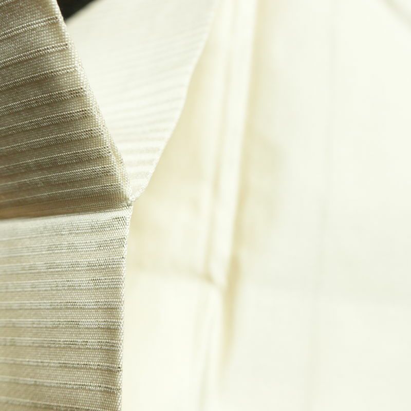 名古屋帯 六通柄 正絹 花柄 名古屋仕立て なごや帯 リサイクル帯 帯 箔 白_画像20