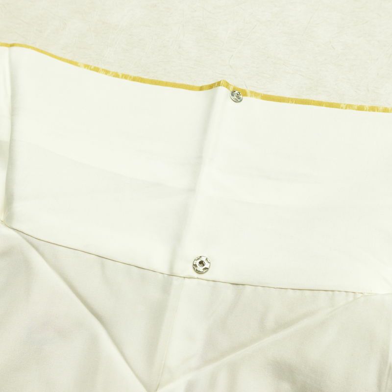 紬 良品 正絹 古典柄 袷仕立て 身丈155.5cm 裄丈63.5cm リサイクル着物 着物 モダン 黄・黄土色_画像19