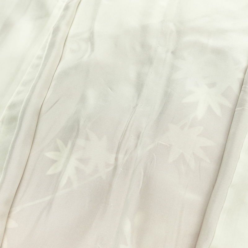 振袖 良品 金駒刺繍 トールサイズ 正絹 花柄 袷仕立て 身丈178.5cm 裄丈71.5cm リサイクル着物 着物 箔 成人式 二十歳 二十歳の集い フォーマル 紅葉 松 菊 桜 橙_画像19