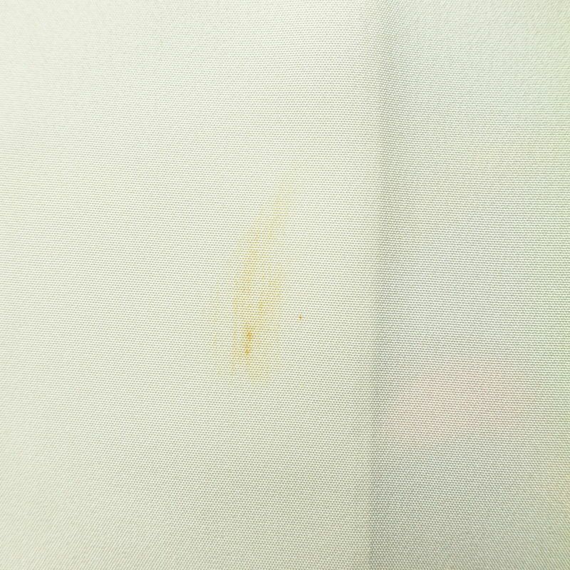 小紋 正絹 花柄 袷仕立て 身丈160.5cm 裄丈67.5cm リサイクル着物 着物 ぼかし 緑・うぐいす色_画像21