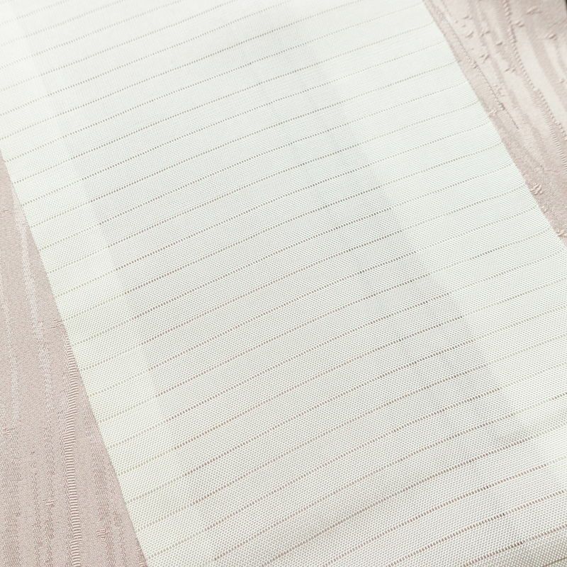 単衣 色無地 美品 しつけ糸付き 一つ紋付き 正絹 縞柄・線柄 単衣仕立て 身丈163cm 裄丈63cm リサイクル着物 着物 お茶会 ピンク_画像19