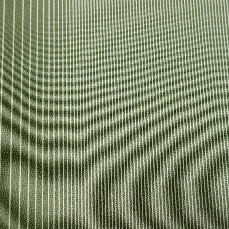 小紋 正絹 縞柄・線柄 袷仕立て 身丈160cm 裄丈67cm リサイクル着物 着物 モダン 緑・うぐいす色_画像7