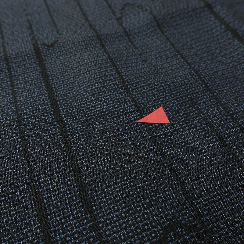 塩沢紬 証紙あり 紬 しつけ糸付き 正絹 古典柄 袷仕立て 身丈162.5cm 裄丈62.5cm リサイクル着物 着物 未使用品 青・紺_画像7