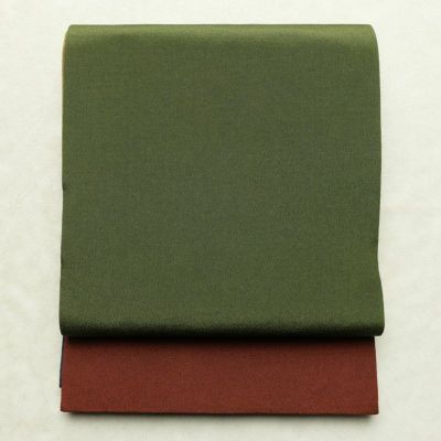 袋帯 全通柄 良品 縮緬 一般用 正絹 その他の柄 リサイクル帯 帯 モダン シンプル 多色使い